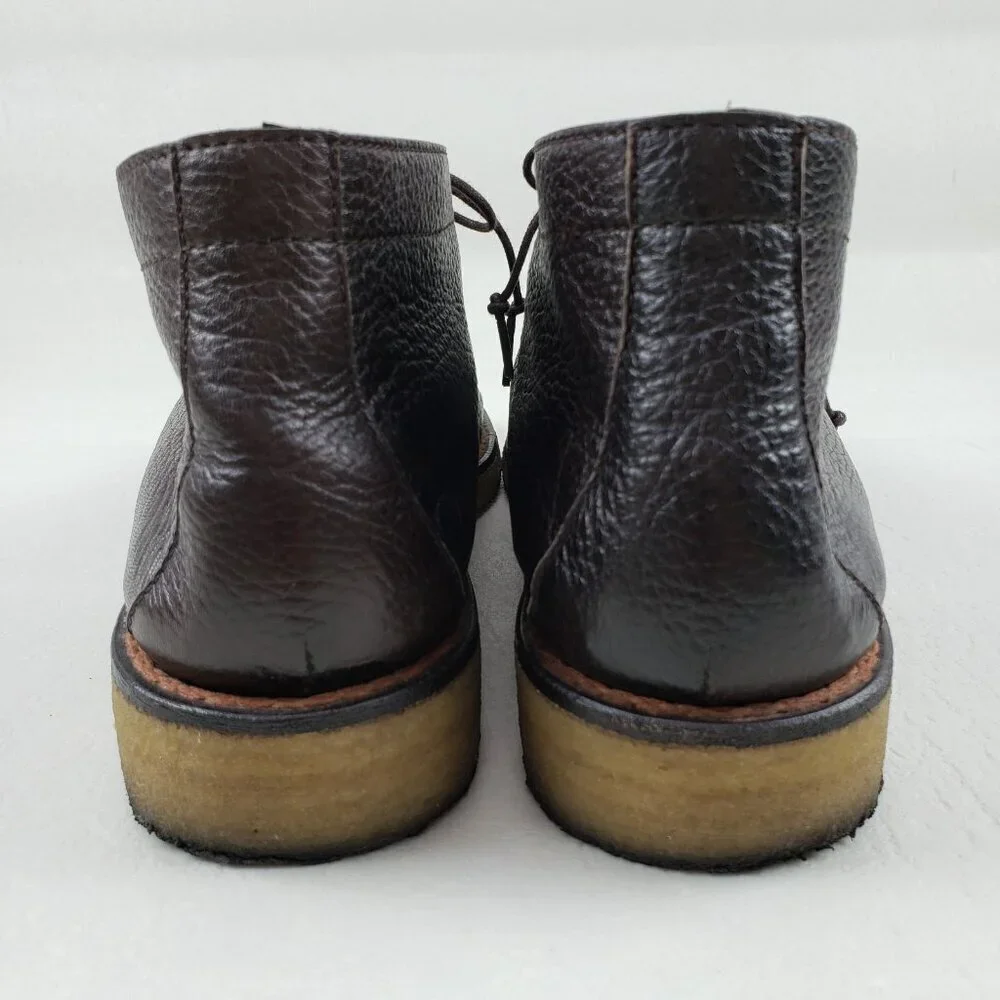 Taft Brown Leather Chukka Boot Mens 9 EU 42 Lace Up Gum Sole Shoe Handmade Spain